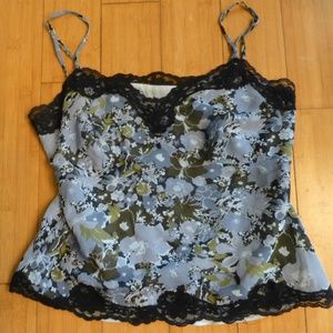 ANN TAYLOR SUIT CAMI BLK LACE 4